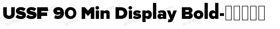 USSF 90 Min Display Bold字体转换